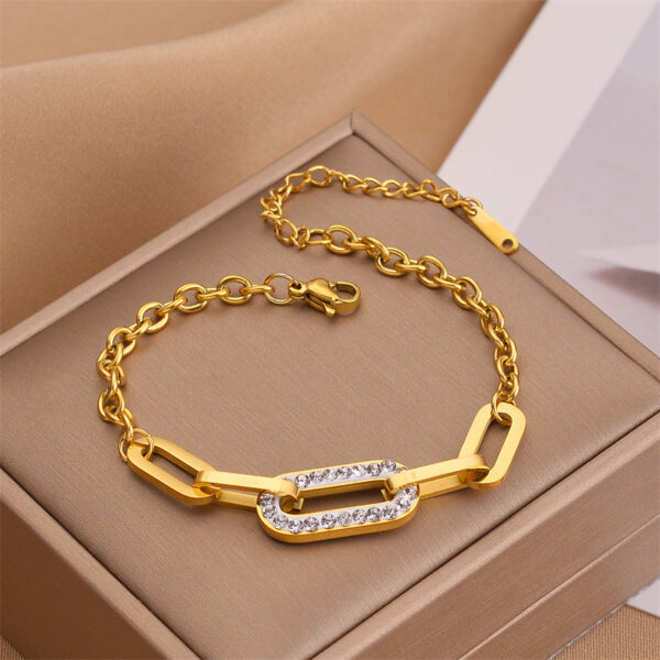 Titanium Steel Thick Chain Bracelet Ornament - Image 3