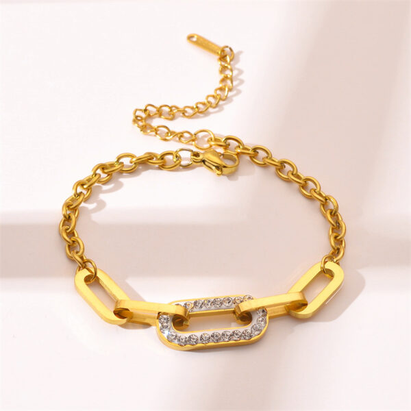 Titanium Steel Thick Chain Bracelet Ornament - Image 2