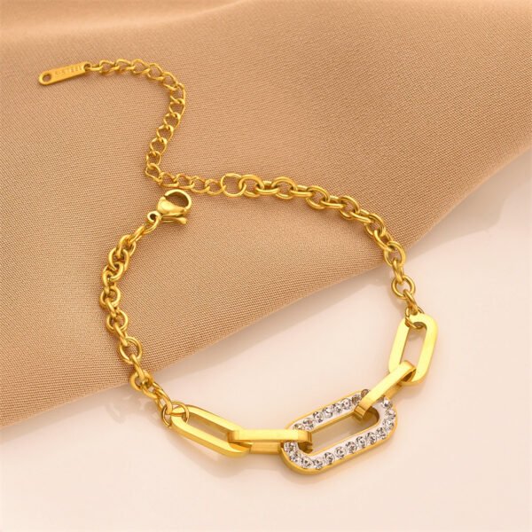 Titanium Steel Thick Chain Bracelet Ornament - Image 4