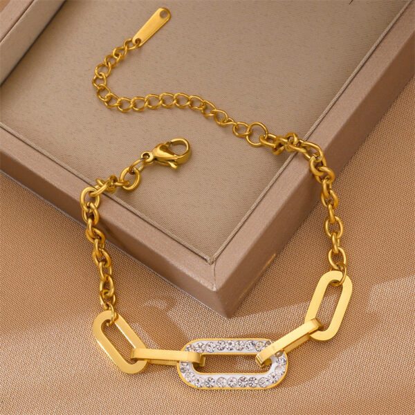 Titanium Steel Thick Chain Bracelet Ornament - Image 6