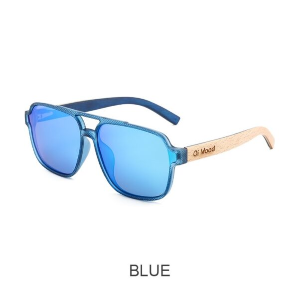 Wooden Sunglasses Polarized Sun Protection Vintage Sunglasses - Image 3